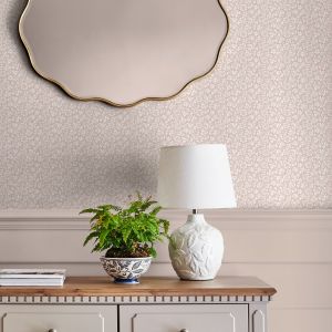 Sweet Alyssum Wallpaper Plaster Pink 140326 Laura Ashley 