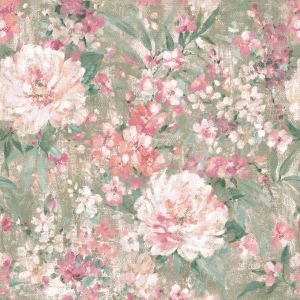 Laura Ashley Mayville Wallpaper Hedgerow Green 140328