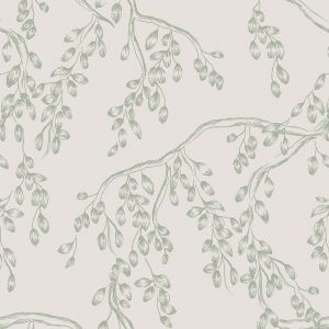 Laura Ashley Rainham Willow Wallpaper Sage Green 140333