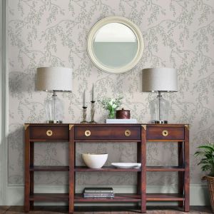 Rainham Willow Wallpaper Sage Green 140333 Laura Ashley