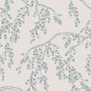 Laura Ashley Rainham Willow Wallpaper Newport Blue 140334