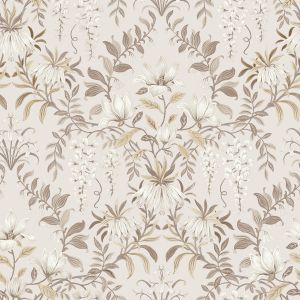 Laura Ashley Parterre Wallpaper Soft Natural 140335