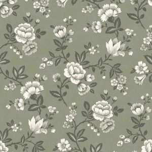 Laura Ashley Bradenbury Trail Wallpaper Antique Green 143322