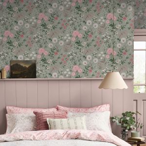 Pistachio Green Laura Ashley Otterham Garden Wallpaper 143332