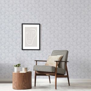 Laurence Llewelyn-Bowen Rambleicious Vintage Arts & Crafts Inspired Wallpaper Pale Blue LB25101