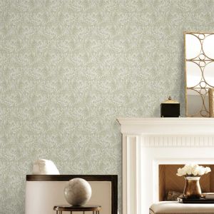 Laurence Llewelyn-Bowen Decorative Botanical Style Wallcovering Sage Green LB25102 