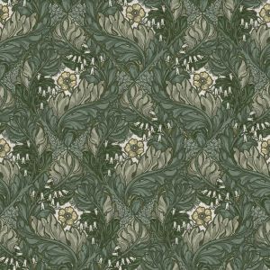 Laurence Llewelyn-Bowen Rambleicious Vintage Botanical Wallpaper Dark Green LB25103