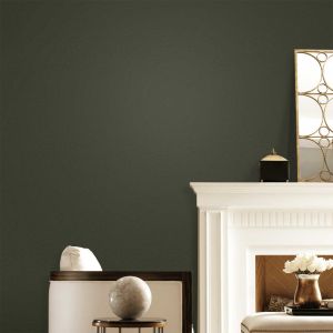 Laurence Llewelyn-Bowen Solid Plain Textured Luxury Wallpaper Dark Green LB25120