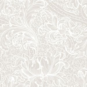 Laurence Llewelyn-Bowen Morris Major Floral Wallpaper Beige LB25143