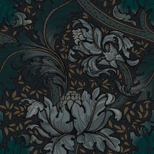 Laurence Llewelyn-Bowen Morris Major Floral Wallpaper Blue LB25144
