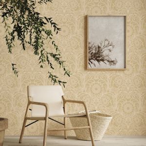 LB25149 Laurence Llewelyn-Bowen Sunnyside Up Floral Wallpaper Yellow 