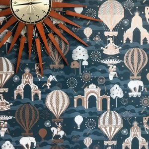 Pleasure Gardens Wallpaper Midnight and Copper Mini Moderns AZDPT042MI