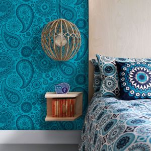 Paisley Crescent Wallpaper Lido Mini Moderns AZDPT019LI 