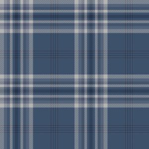Catherine Lansfield Kelso Check Wallpaper Navy Muriva 165524