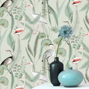 M37404 Eden Wallpaper Collection Kivu Olive Muriva
