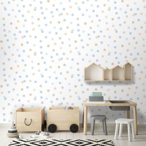 My Kingdom Dotty Blue Wallpaper Muriva M51901
