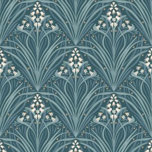 Elegance Bellflower Wallpaper Green M66114
