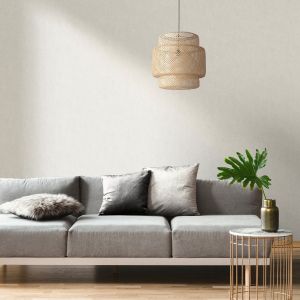 Linen Texture Wallpaper in Cream