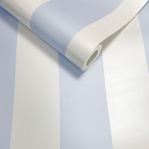 Blue Sassy B Stripe Tease Wallpaper Muriva