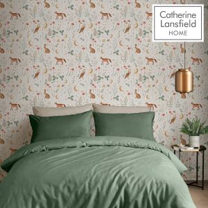 Muriva Enchanted Twilight Wallpaper Natural Catherine Lansfield