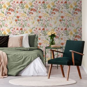 Muriva Catherine Lansfield Countryside Floral Wallpaper Pink 206542