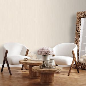 Plain Textured Wallpaper Cream Muriva 227511