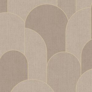 Arches Geometric Textured Vinyl Wallpaper Mocha M99708