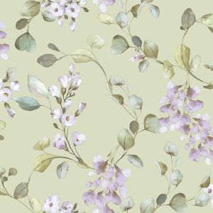 Rosalie Floral Wallpaper Sage Green Wallpaper Rasch 260652