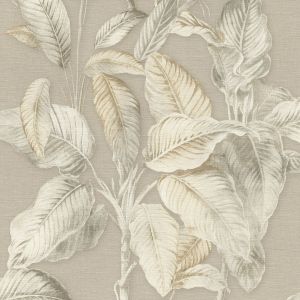 Boho Palm Leaf Wallpaper Beige Rasch 571455