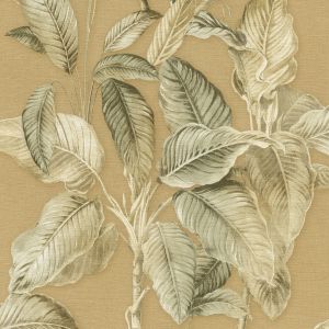 Boho Palm Leaf Wallpaper Yellow Rasch 571479
