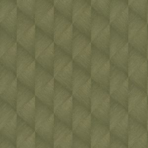 Tropical House Geometric Wallpaper Green / Gold Metallic Rasch 687941