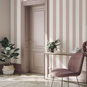 Pink and White Stripe Wallpaper World of Wallpaper 1118
