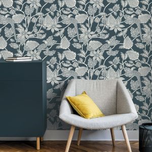 Ted's Enchanted Collection Benga Wallpaper Teal, Ted Baker 12513