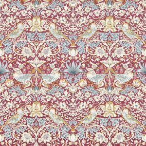 Strawberry Thief Wallpaper Rich Plum W0171/04 William Morris 