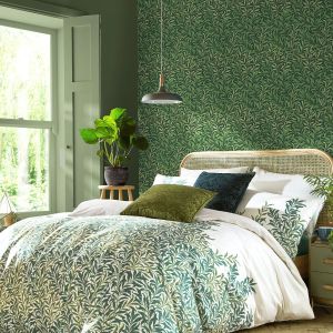Willow Bough Wallpaper William Morris At Home Deep Green 124247