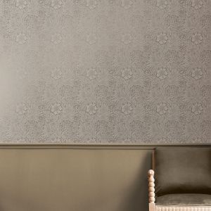 William Morris At Home Marigold Floral  Neutral Wallpaper Fibrous 124257