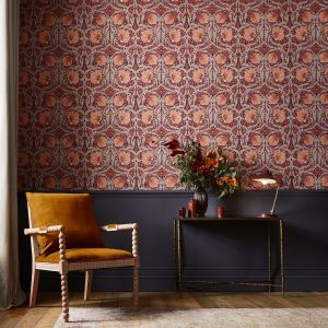 Pimpernel Wallpaper Plum William Morris At Home 124239