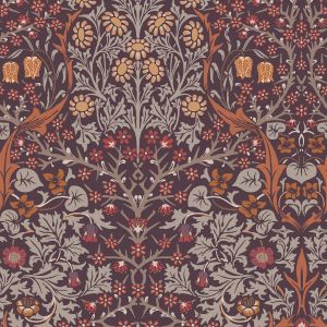 William Morris At Home Plum Blackthorn Wallpaper 124229