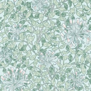 William Morris At Home Honeysuckle Wallpaper Pattern Breeze 140485