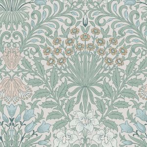 William Morris At Home Garden Wallpaper Cottage Blues 140496