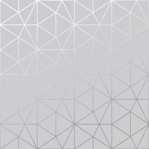 Metro Prism Geometric Triangle Wallpaper - Grey and Silver - WOW006
