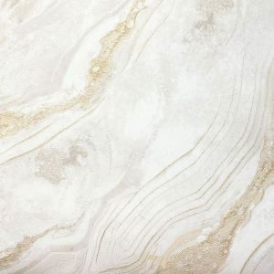 Mineral Vinyl Metallic Wallpaper Cream / Gold World of Wallpaper WOW085 Luxe Collection