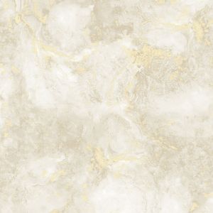 Luxe Collection Marble Vinyl Wallpaper Cream / Gold World of Wallpaper 53cm x 30cm SAMPLE