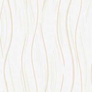 Shimmer Wave Wallpaper Natural Beige /Gold World of Wallpaper AF0024