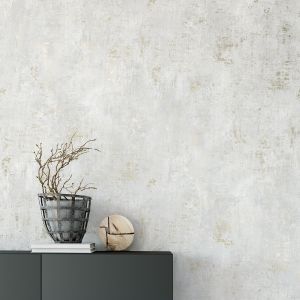 Stone Texture Wallpaper Grey / Gold World of Wallpaper AF0026