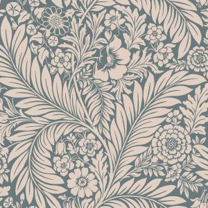 Exclusive Florence Leaf Wallpaper Blue World of Wallpaper