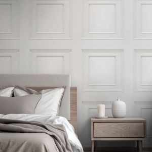 Wood Effect Panel Wallpaper