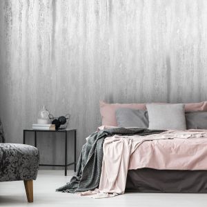 Exclusive World of Wallpaper Vertical Marble Wallpaper Grey and Silver