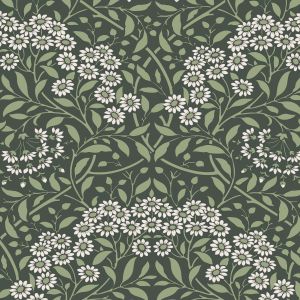 Botanical Damask Wallpaper Green World of Wallpaper