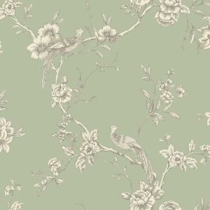 Chinoise Wallpaper Sage Green World of Wallpaper E100336AH